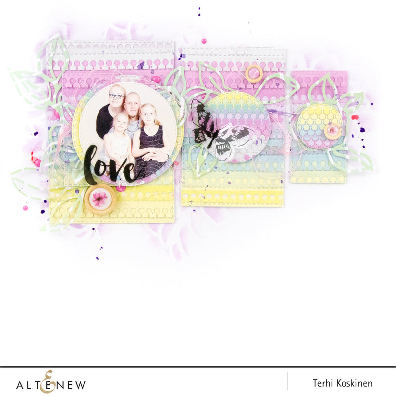 Creative Edges: Notebook Die on a Scrapbook Layout