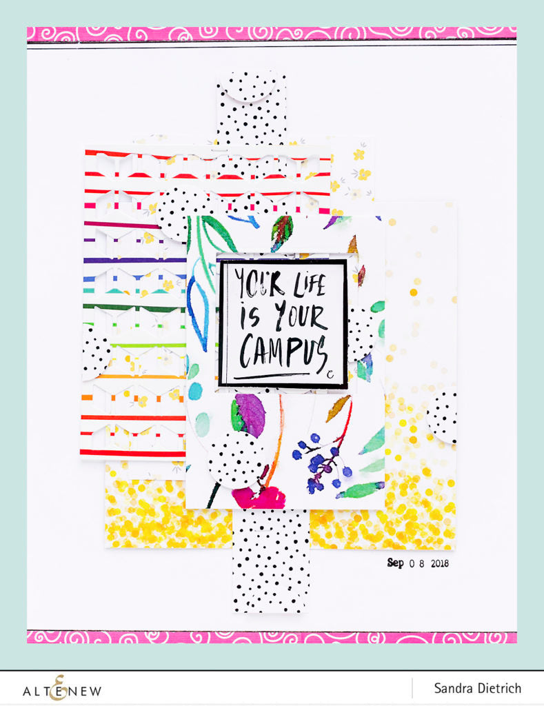 Washi Tape Element on a Scrapbook Layout