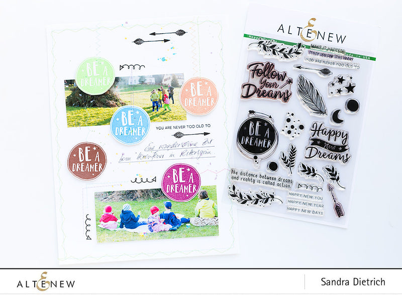 Heat Embossing on a Scrapbook Layout