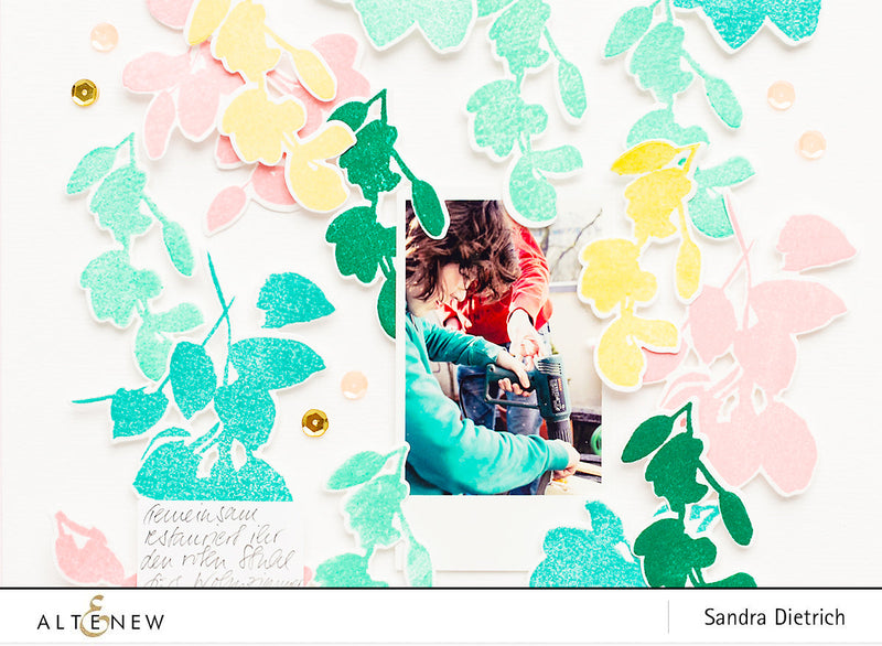 A Study in Watercolor Scrapbook Page