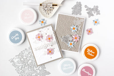 Two Ways To Create Embossed Backgrounds - A Touch Of Sparkle With Carissa Wiley