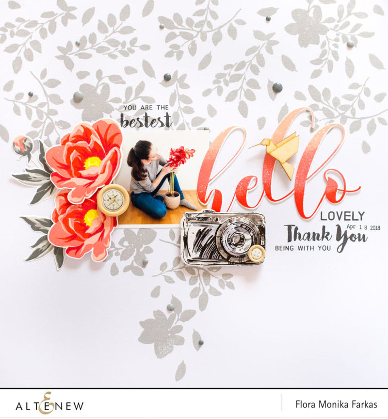 Floral Layout with Altenew Stamps