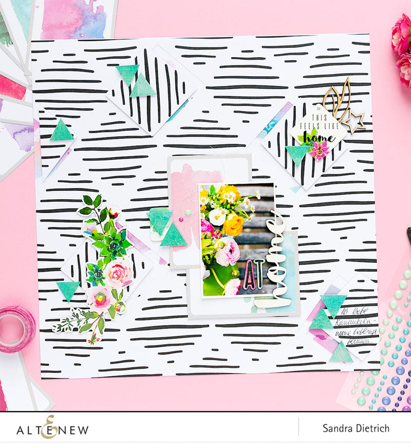Bold Background With Our Family Scrapbook Collection
