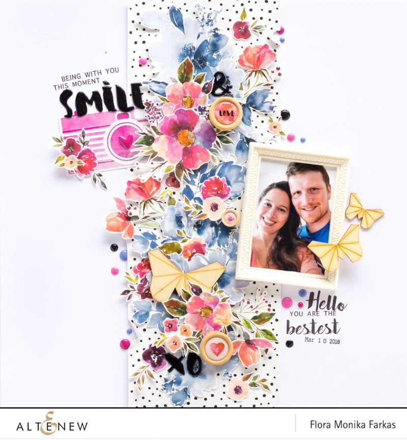 Scrapbook Layout Made with Washi Tapes