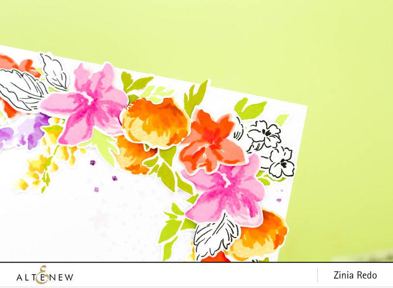 Floral Layout with Life Is Awesome Stamp Set