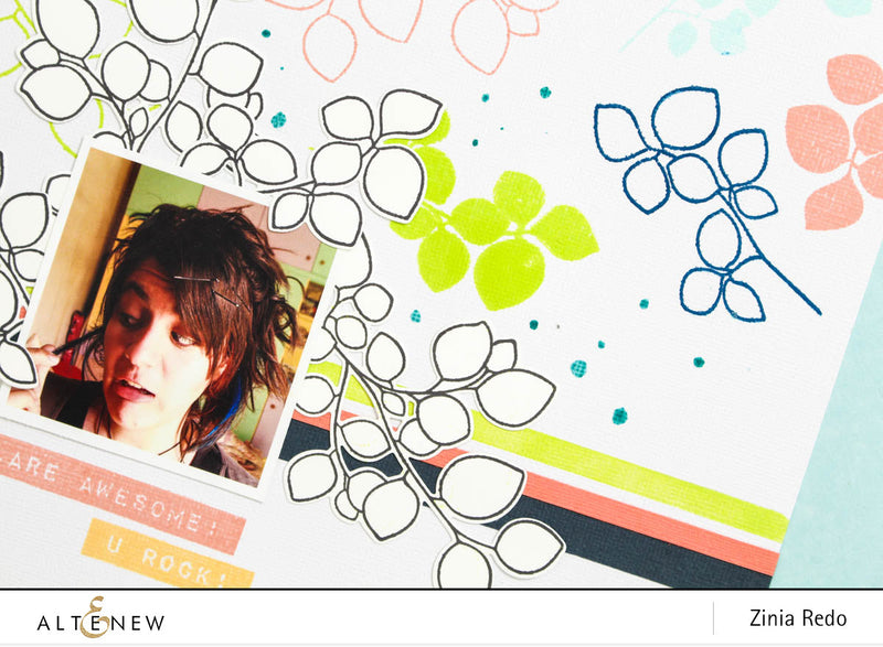 Video: Colorful Scrapbook Layout with Leaf Canopy Stamp Set
