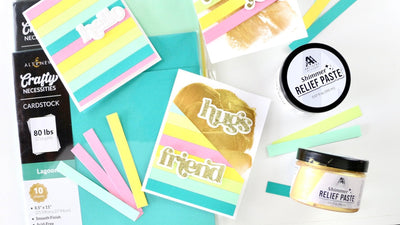 A Few Strips Is All You Need for a Few Quick Cards! | Tremendous Texture with Erica