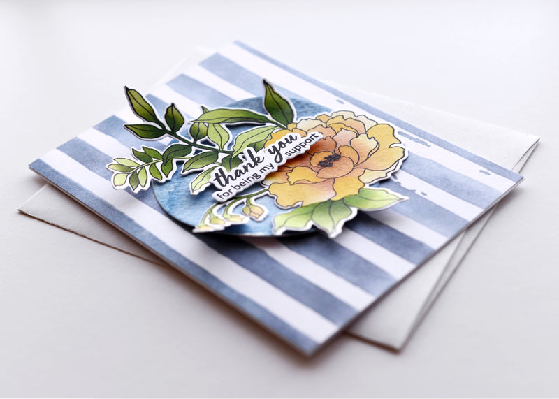 Coastal-Inspired Floral Card with Build-A-Garden: Blossoming Trio Set