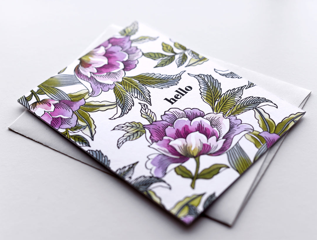 floral background card tutorial