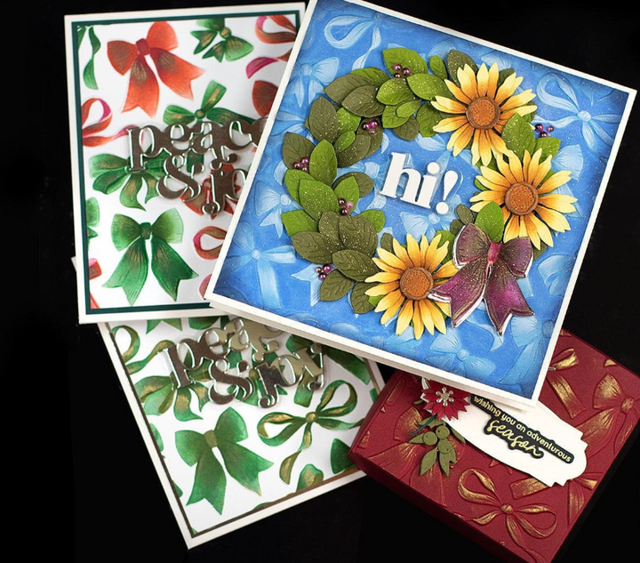 Elegant Bows, Endless Possibilities | Embossing + Stenciling + Die-Cutting Fun!