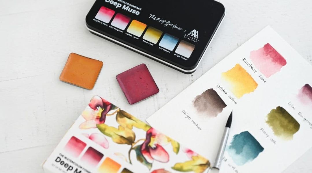 compact watercolor palette