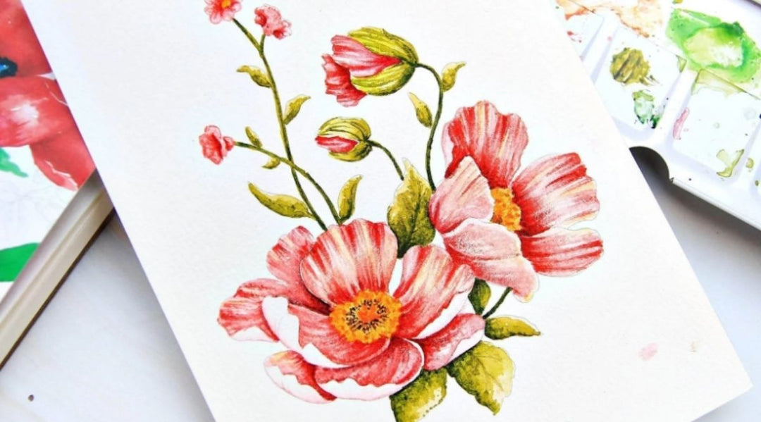 say goodbye to stress with watercoloring