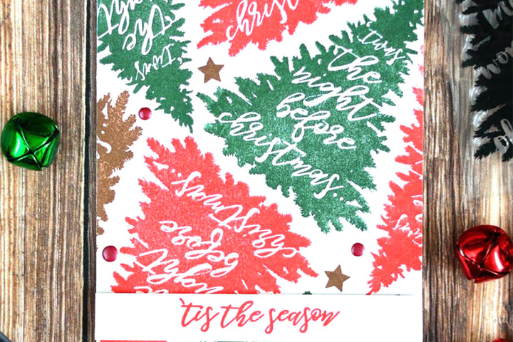 Creative Christmas card making idea using one stamp set