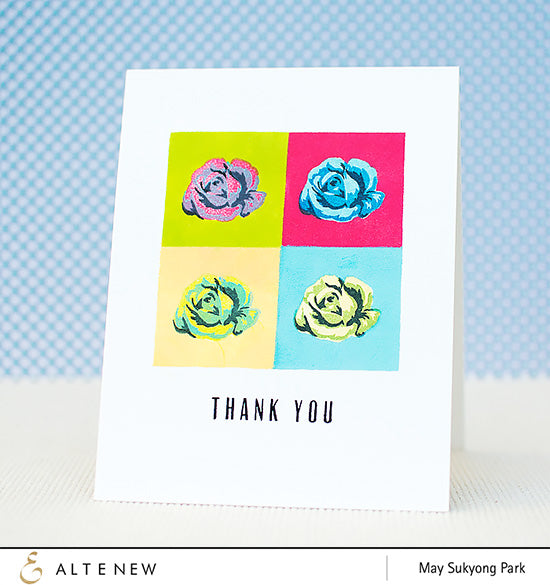 Pop Art Rose Card by May