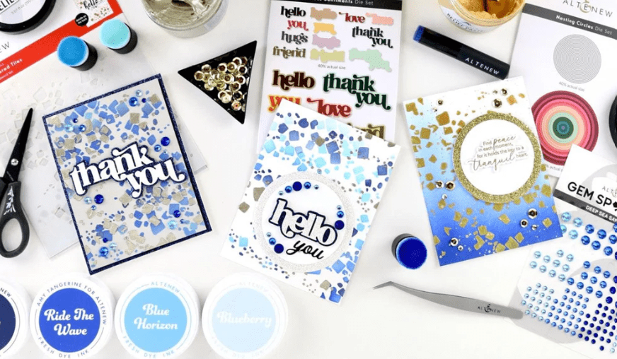 Let's Create Some Delicious Texture | One Stencil, Three Cards!