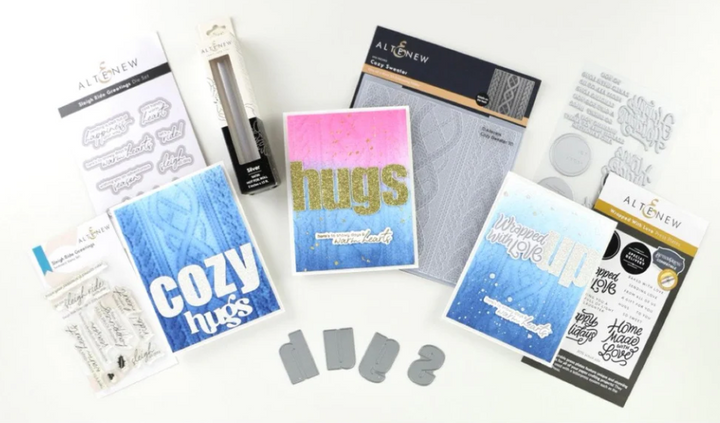 Cozy Cards with One Embossing Folder