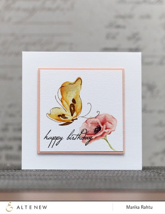 Another way of watercoloring a Poppy