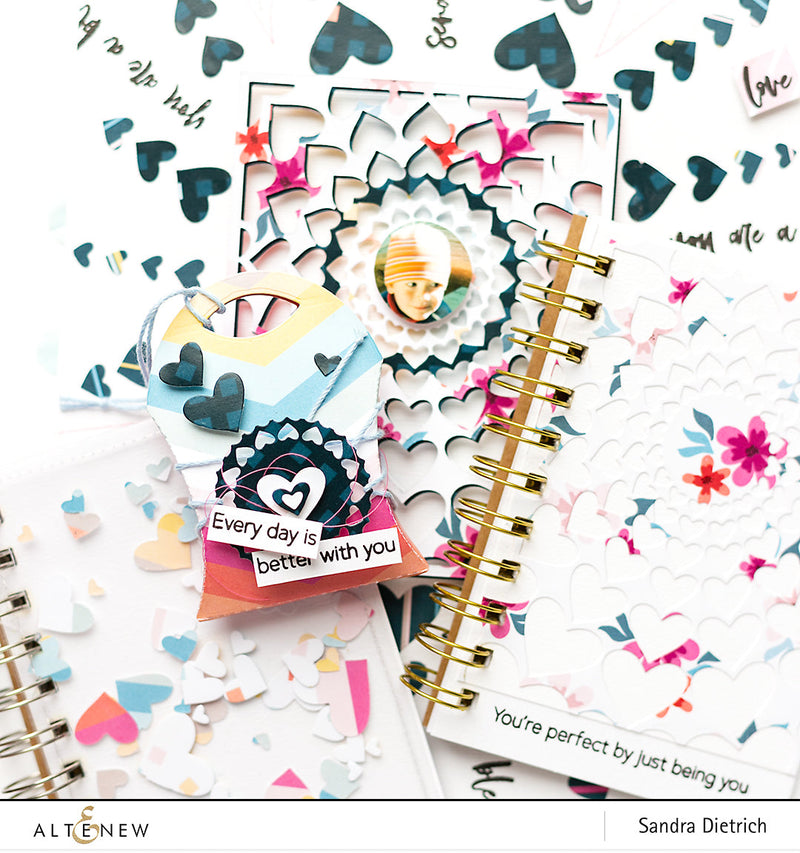 Die Highlight: Radial Hearts Cover Die