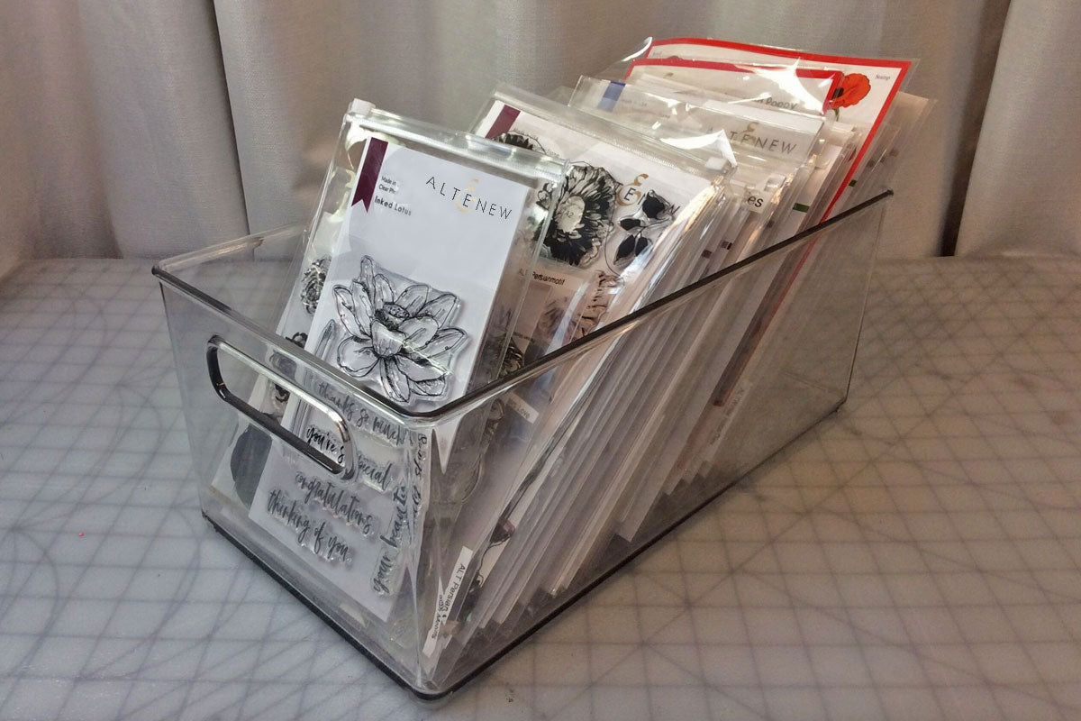 Storage and Organization: Cardstock and Stencils - Thinking Inking