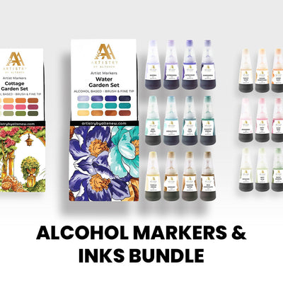 Alcohol Markers & Inks Bundle