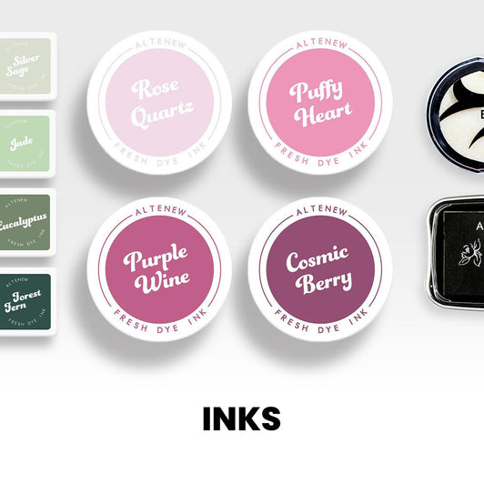 Smooth and Vibrant Dye Inks and Pigment Inks That Stamp Clean and Crisp!