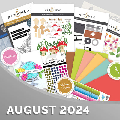 August 2024 Stamps, Layering Dies, Inks, Colored Cardstocks, & More | Altenew