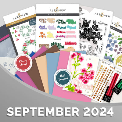 September 2024 Modern Holiday Stamps, Dies, Stencils, Colored Cardstock, Inks, & More - Altenew