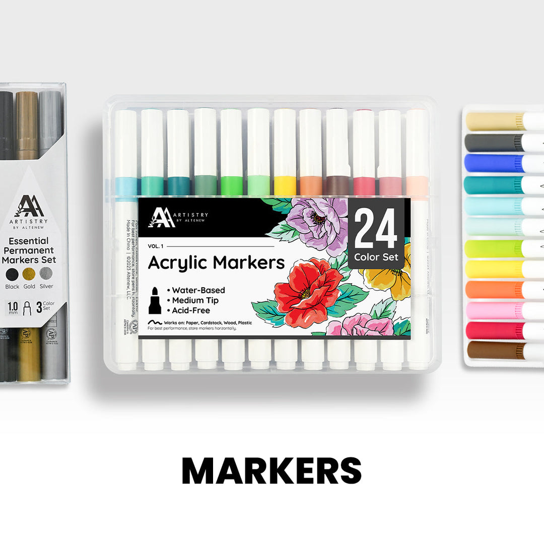 High-Quality Dual Tip Brush and Fine Pens