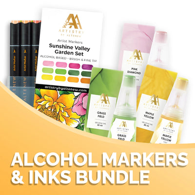 Alcohol Markers & Inks Bundle