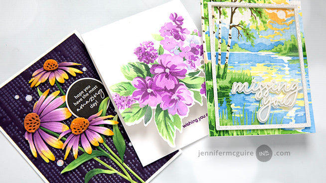 Altenew Marvelous Monthly Series August 2026 release bundle featuring multiple colorful card designs by Jennifer McGuire.