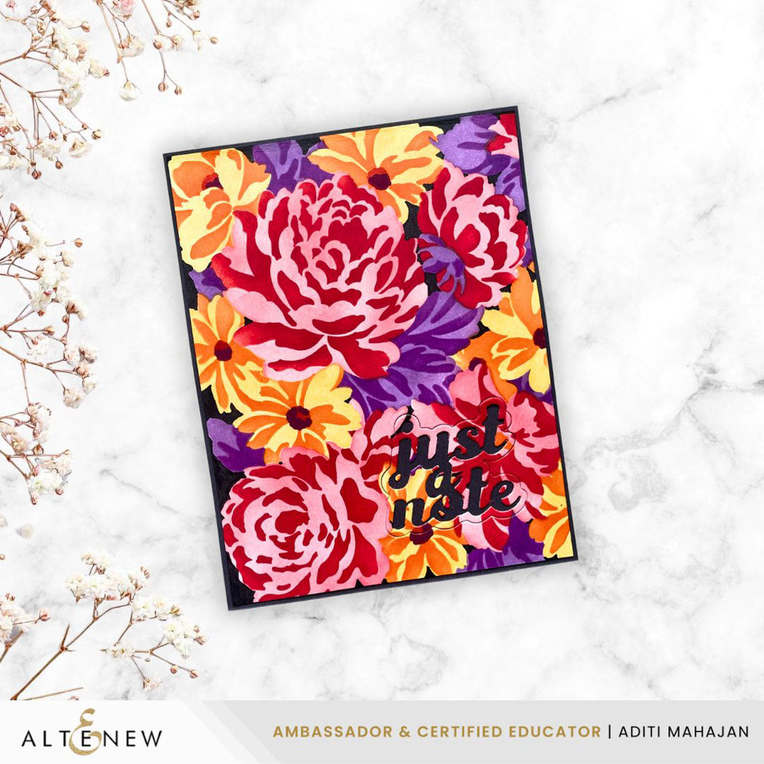Cascading Flowers Stamp Set | Altenew