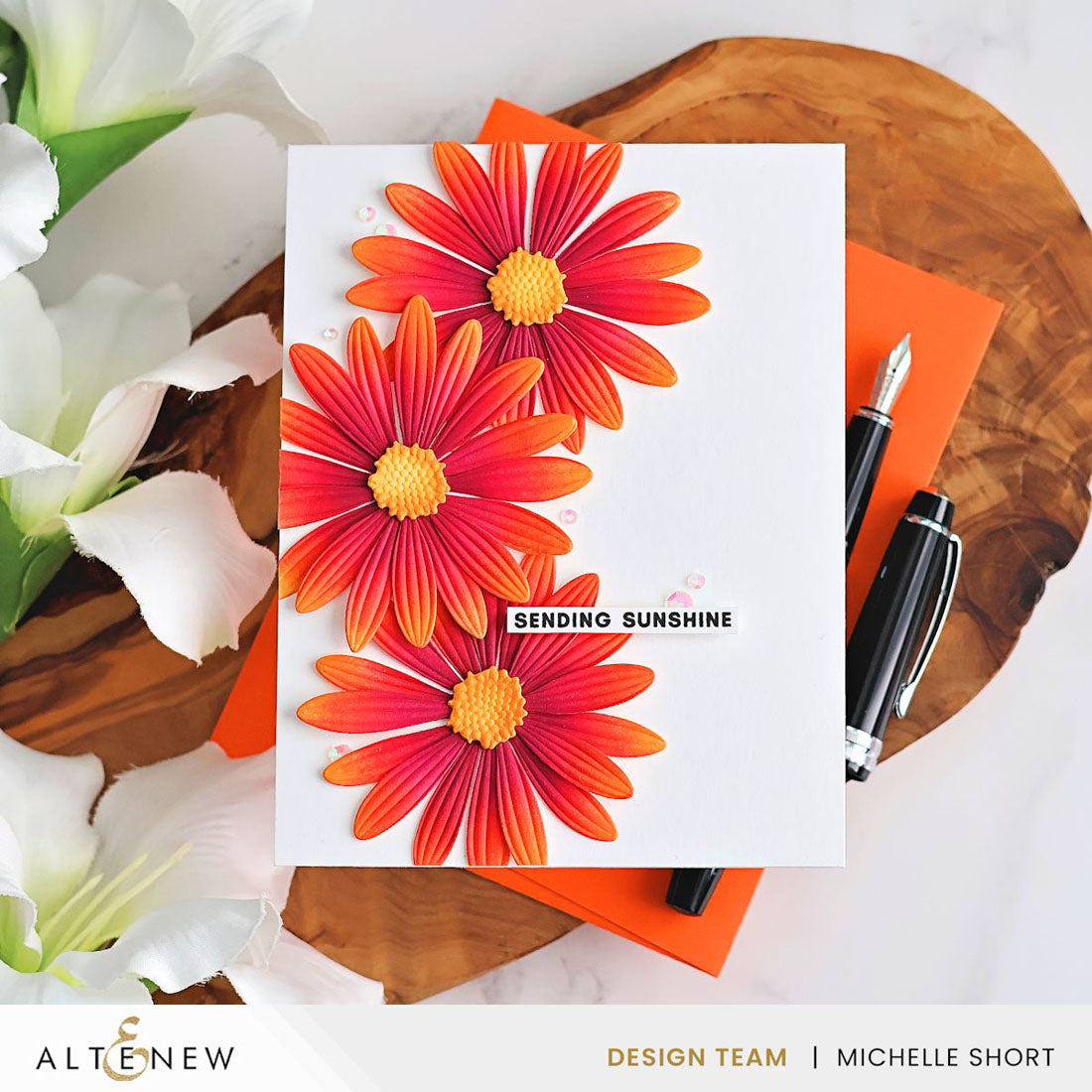 Lush Botanicals: African Daisy 3D Embossing Folder & Die Set | Altenew