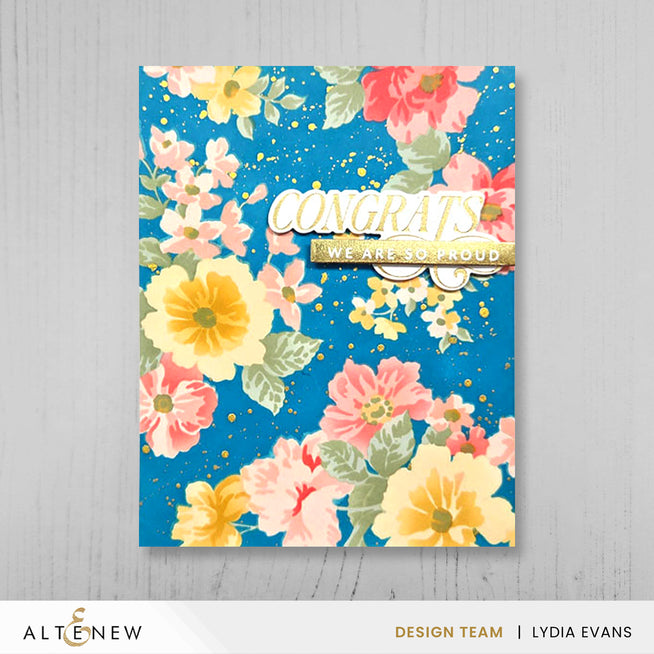 Altenew One-Go Friendship Flowers stamp, die, and stencil bundle featuring colorful floral designs and intricate details.