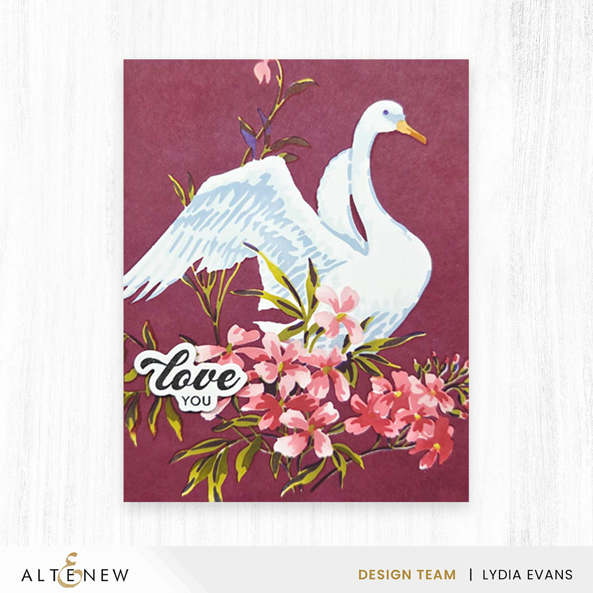 Stencil Art: Swan Serenade Layering Stencil Set (6 in 1) | Altenew