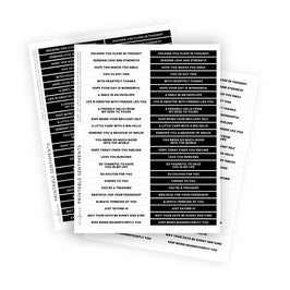 Free Printable Sentiments Strips for Cardmaking | 24 Ready-to-Use Greetings - Altenew