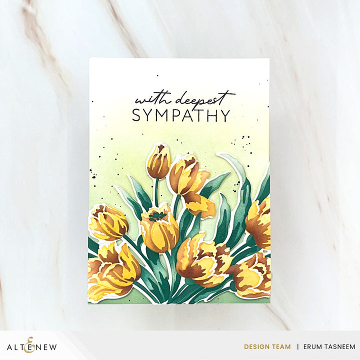 Altenew Marvelous Monthly Series Bundle November 2026 featuring soft tulip-themed release bundle with floral designs and packaging.