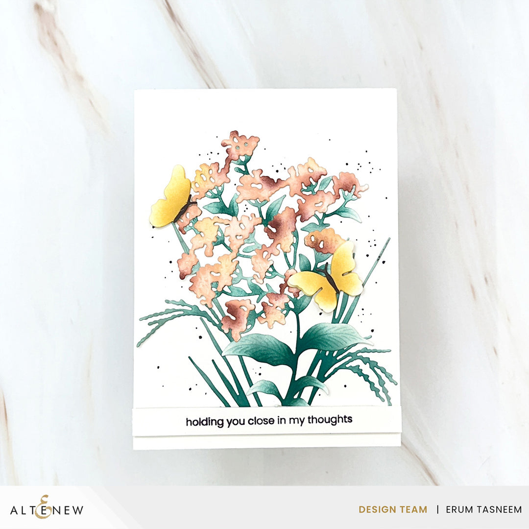 Altenew Creative Cuts Tranquil Meadow die set featuring intricate floral and meadow designs for card making and paper crafts.