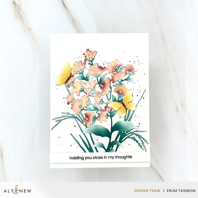 Altenew Creative Cuts Tranquil Meadow die set featuring intricate floral and meadow designs for card making and paper crafts.