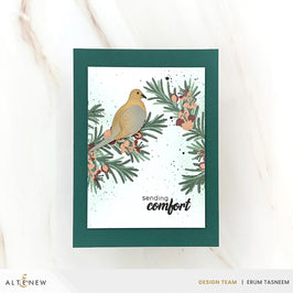 Altenew Marvelous Monthly Series November 2026 release bundle featuring Wings of Comfort stamp and die set on white background.