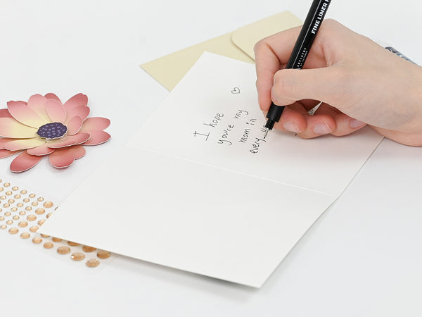 Add a heartfelt message to your loved ones inside.