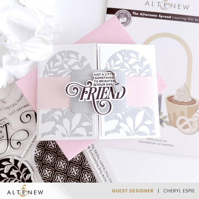 Altenew Craft Your Life Project Kit: The Afternoon Spread with colorful paper and craft supplies for creative projects.