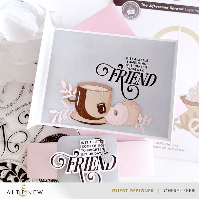 Craft Your Life Project Kit by Altenew featuring colorful paper and embellishments for creating the Afternoon Spread craft project.