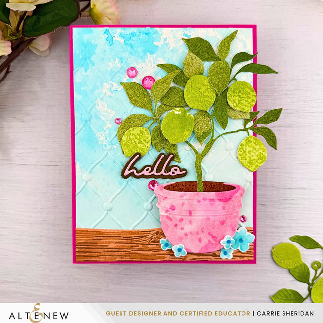Altenew Creative Cuts Lemon Tree Layering Die Set with detailed die cuts for crafting and paper projects.