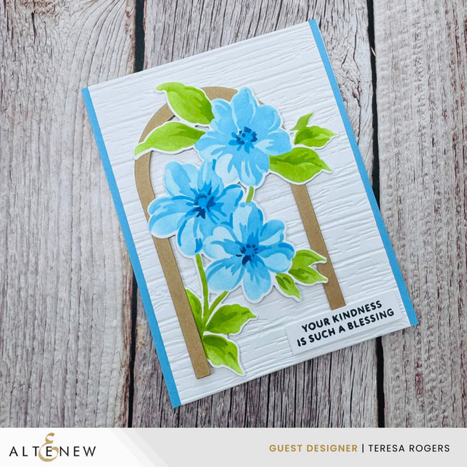 Altenew Craft Your Life Project Kit: The Afternoon Spread featuring colorful paper, crafting tools, and decorative elements for scrapbooking.