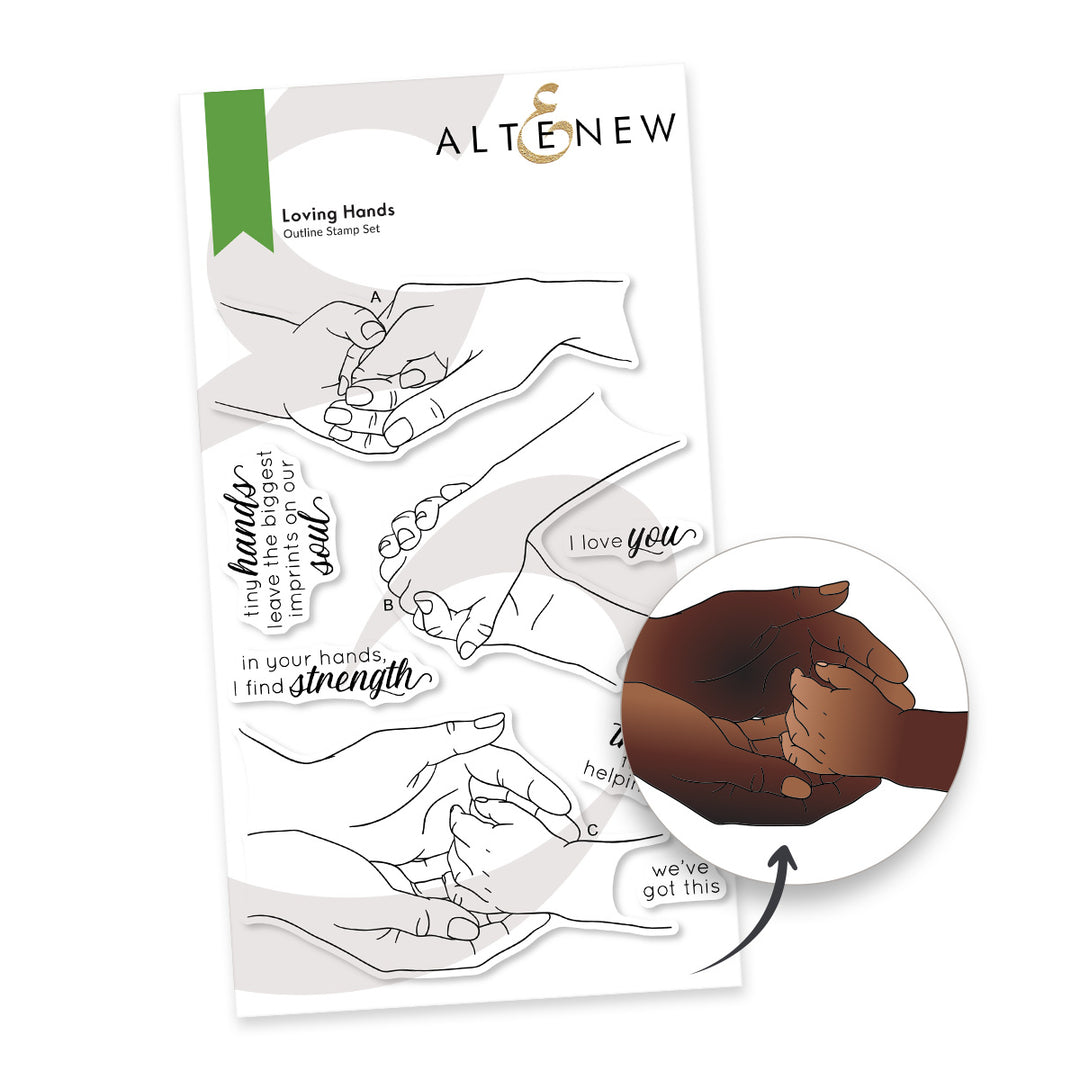 Altenew November 2026 Full Release Bundle featuring Loving Hands 4x6 stamp set packaging