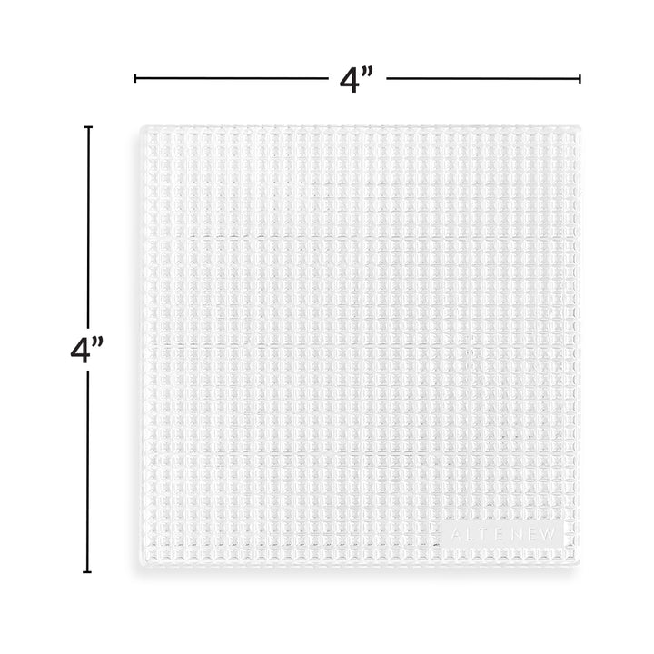 The Original Sticky Coaster: 4" x 4" (Classic Grid)