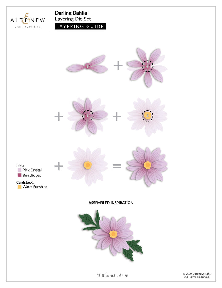 Darling Dahlia Layering Die Set - Altenew