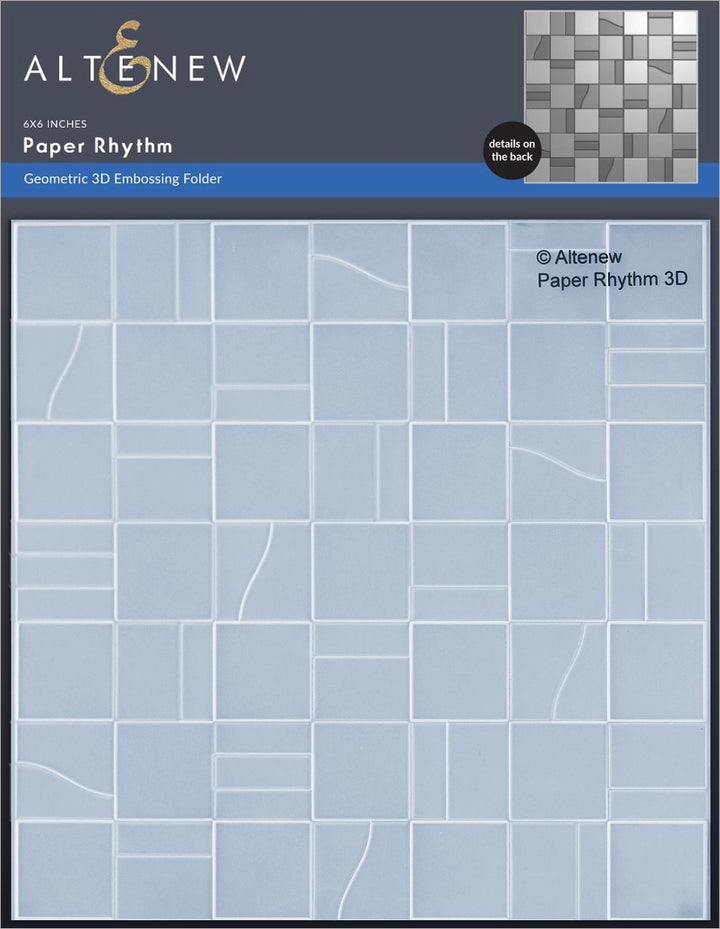 Paper Rhythm 3D Embossing Folder - Altenew