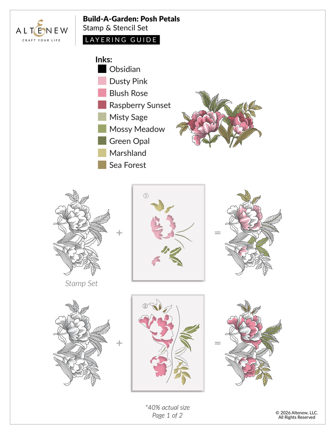 Build-A-Garden: Posh Petals - Altenew