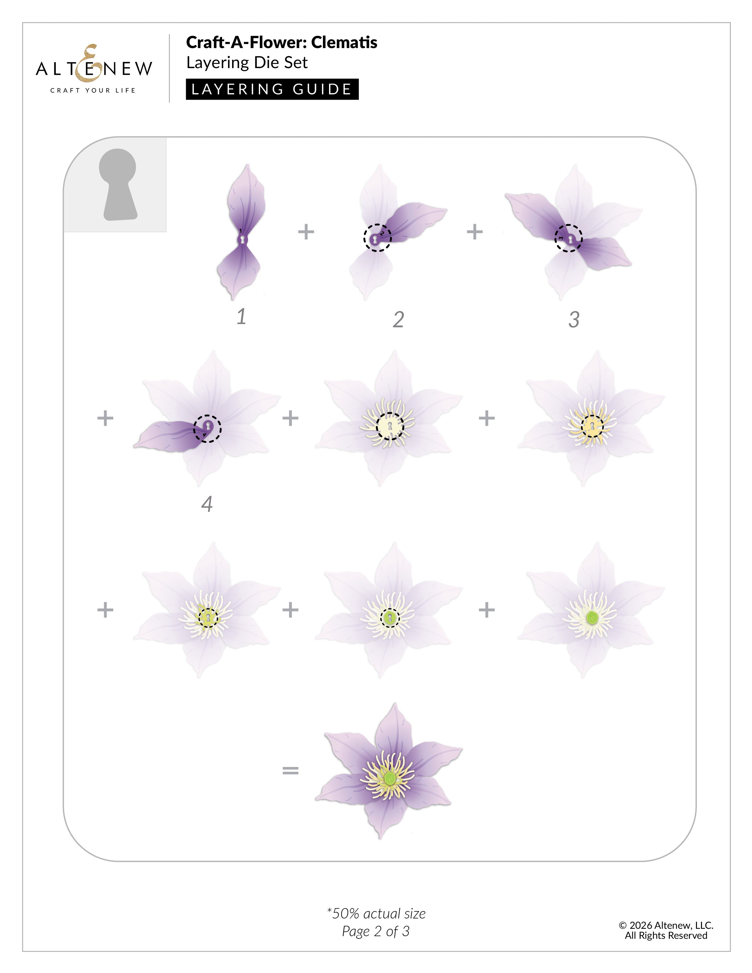 Craft-A-Flower: Clematis Layering Die Set | Altenew